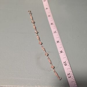 Dazzling Silver Bracelet with Gemstone Highlights